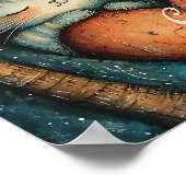 Pawsitief in Liefde Gezellig Samen Poster Wall Art (Hoek)