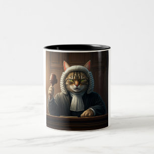 Pawsitief Just: The Feline Judge Coffee Mok