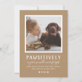 Pawsitief onvergetelijk jaar Tan Dog Photo Holid Feestdagenkaart (Voorkant)