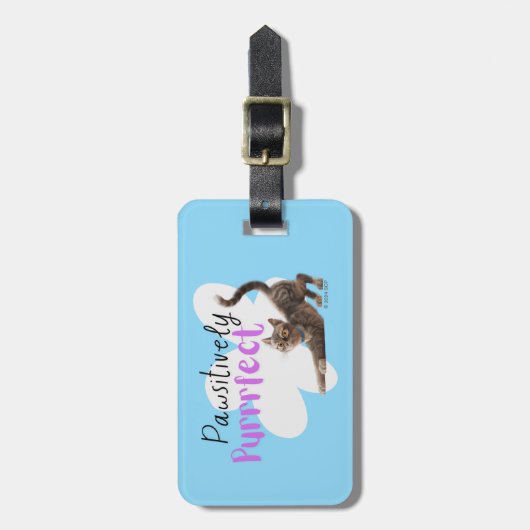 pawsitief purfect bagagelabel (Voorkant verticaal)