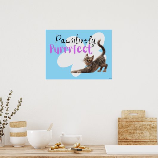 pawsitief purfect poster (Keuken)