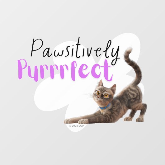 pawsitief purfect raamsticker (Vel)