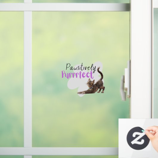 pawsitief purfect raamsticker (Huis)