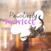 pawsitief purfect raamsticker (Vel 2)