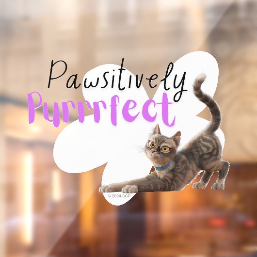 pawsitief purfect raamsticker (Vel 2)