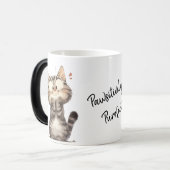 Pawsitief Purrfect Cat Coffee Mok (Voorkant links)