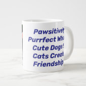 Pawsitief Purrfect Jumbo Pet Mok Design. (Voorkant rechts)