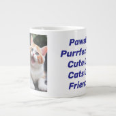 Pawsitief Purrfect Jumbo Pet Mok Design. (Voorkant)