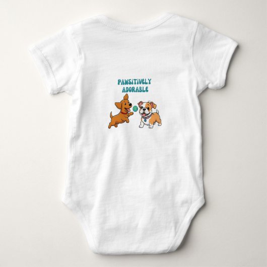 Pawsitief schattig romper (Achterkant)