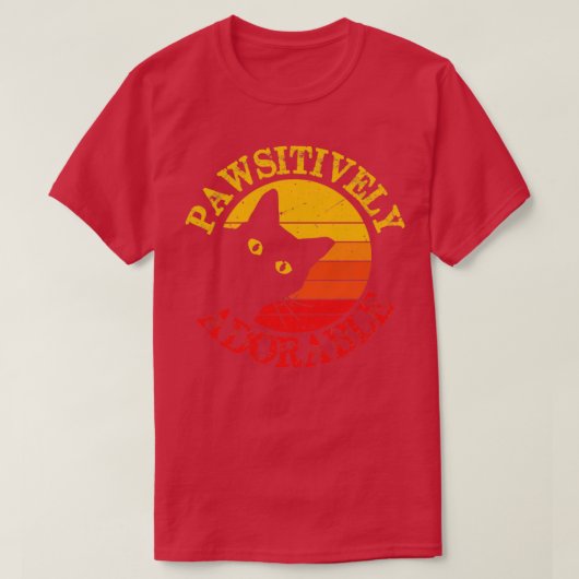 Pawsitief schattig t-shirt (Design voorkant)