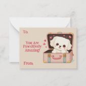 Pawsitief Schattige Valentijn Notecards Notitiekaartje (Voorkant)