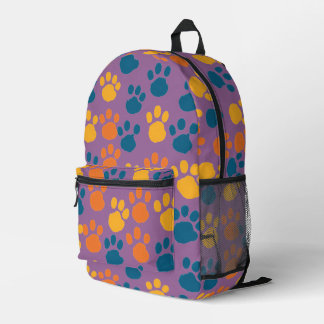 Pawsitief Schattigee Paarse Bedrukte Rugzak