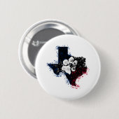 Pawsitief State Texas Ronde Button 5,7 Cm (Voorkant /achterkant)