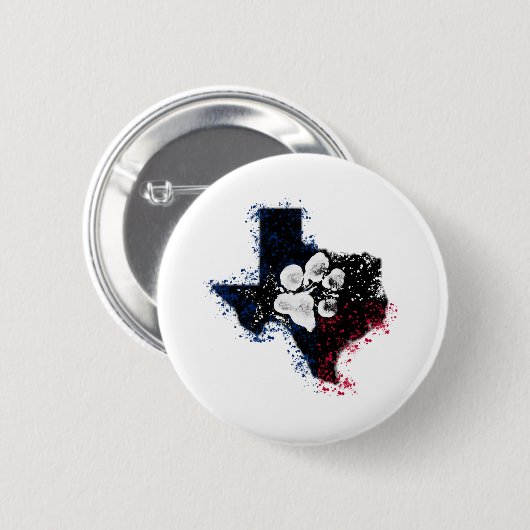 Pawsitief State Texas Ronde Button 5,7 Cm (Voorkant /achterkant)