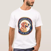 Pawsitief vrolijk Happy Dog T-shirt (Voorkant)