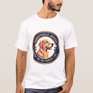 Pawsitief vrolijk Happy Dog T-shirt