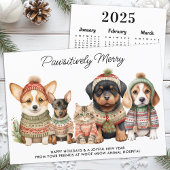 Pawsitief Vrolijk Kerstfeest 2025 Kalender Hond Hu Feestdagenkaart