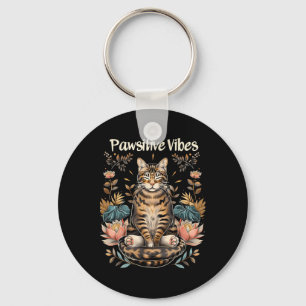 Pawsitieve Vibes Alleen Yoga Houdingen Kitten Beng Sleutelhanger