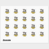 Pawsitieve Vibes Dj Honden Ronde Sticker (Vel)