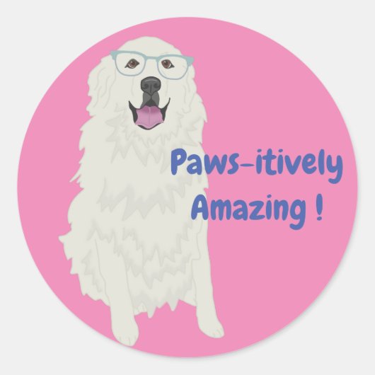 Pawsitive Amazing Education Sticker (Voorkant)