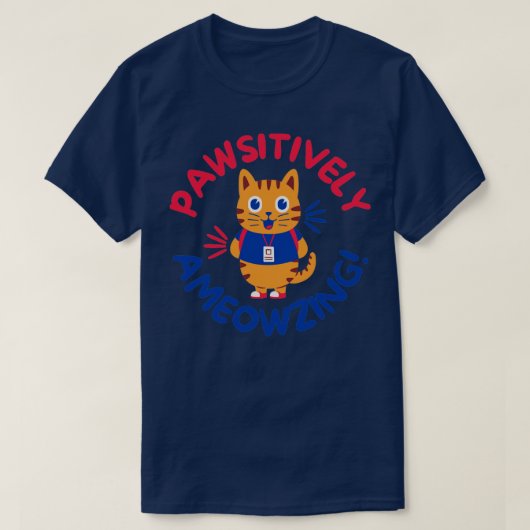 Pawsitive Ameowzing T-shirt (Design voorkant)