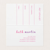 Pawsitive Chic Pet Grooming Salon Appointing Visitekaartje (Binnenkant ongevouwen)