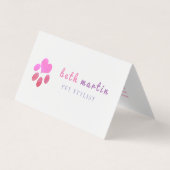 Pawsitive Chic Pet Grooming Salon Appointing Visitekaartje (Voorkant)