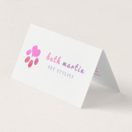 Pawsitive Chic Pet Grooming Salon Appointing Visitekaartje