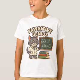Pawsitive Genius – Professor Cat T-shirt