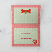 PAWSitive Hondenliefhebber Red en Green Feestdagen Kaart (Binnen)