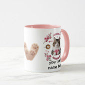 Pawsitive Morning – Cat & Rozen Combo Mok (Voorkant rechts)