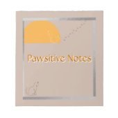 Pawsitive Notes - Cute Cat Notepad Notitieblok (Voorkant)