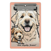 "Pawsitive Pals" Mini Klembord (Voorkant)