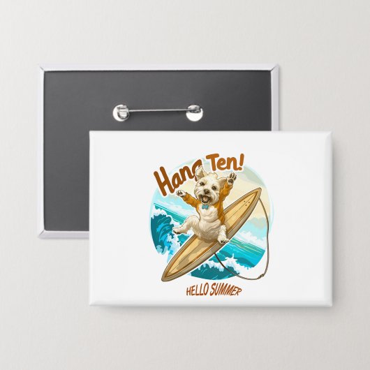 Pawsitive Summer Swag Button (Voorkant / Achterkant)