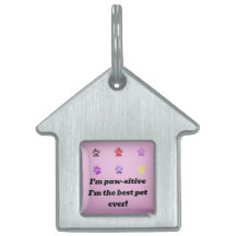 Pawsitive Vibes Gevormde Pet Tag