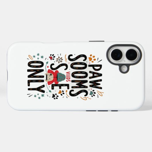 Pawsitive Vibes-Hoesje Case-Mate iPhone Case (Achterkant (horizontaal))