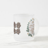 Pawsitive Vibes Only – 10 oz Frosted Cat Quote Mok (Voorkant rechts)