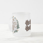 Pawsitive Vibes Only – 10 oz Frosted Cat Quote Mok (Voorkant links)