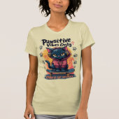 Pawsitive Vibes Only Certified Cat Whisperer T-shirt (Voorkant)
