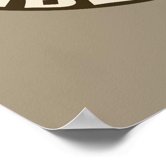 Pawsitive vibes only Cute Cat Paw Funny Pun Poster (Hoek)