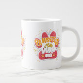 Pawsitive Vibes Only Paw Print Mug Grote Koffiekop (Rechts)