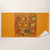 Pawsitive Vibes Only Strandlaken (Voorkant)