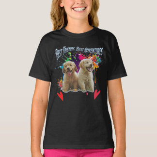 Pawsitive Vibes Only: Two Pups, Endless Adventures T-shirt