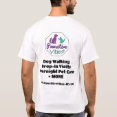 Pawsitive Vibes Pet Care T-shirt (Achterkant)