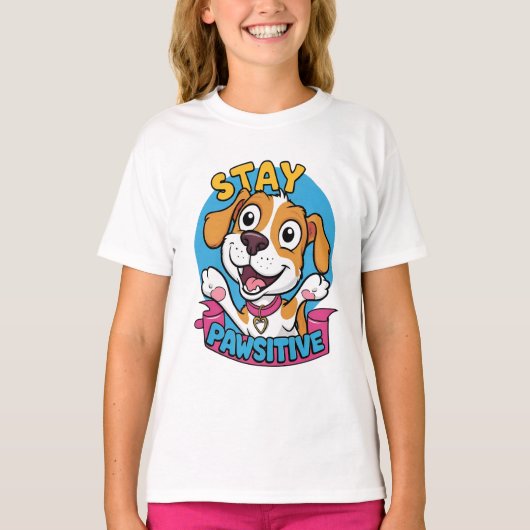 Pawsitive-vibes T-shirt (Voorkant)