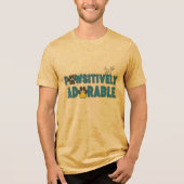 Pawsitively Adorable Dog Lover Tri-Blend Shirt (Voorkant)
