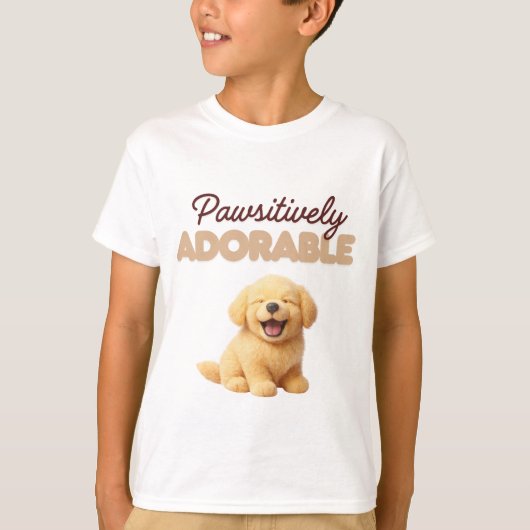 Pawsitively Adorable  T-shirt (Voorkant)