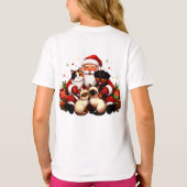 Pawsitively Cozy Christmas with Santa & Pets T-shirt (Achterkant)