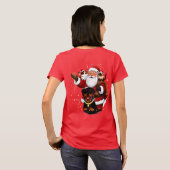 Pawsitively Enchanted: Santa’s Magical Pet Moment T-shirt (Achterkant volledig)