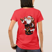 Pawsitively Enchanted: Santa’s Magical Pet Moment T-shirt (Achterkant)